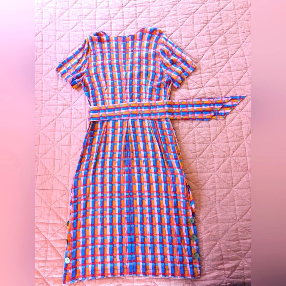 NWOT Anthropologie Abstract Midi Dress - Picture 6 of 10